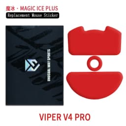UnusualWaySports Mouse Skates Feet Viper V4 Pro Cambered Surface PTFE Anti Collapse Magic Ice Pink Black Silver Fox