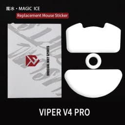 UnusualWaySports Mouse Skates Feet Viper V4 Pro Cambered Surface PTFE Anti Collapse Magic Ice Pink Black Silver Fox