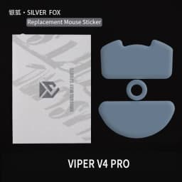UnusualWaySports Mouse Skates Feet Viper V4 Pro Cambered Surface PTFE Anti Collapse Magic Ice Pink Black Silver Fox