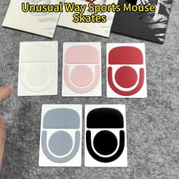 UnusualWaySports Mouse Skates Feet Viper V4 Pro Cambered Surface PTFE Anti Collapse Magic Ice Pink Black Silver Fox
