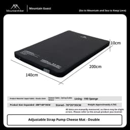 Thickened sponge pad, portable outdoor mattress, with integrated air pump for inflation and deflation, self-inflating mattress