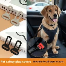 4PCS Seat Belt Adapters Car Metal Clips for Pet Leashes, Compatible with Truck & Car Seats Metal Seat Belt Clip and Buckle Lock