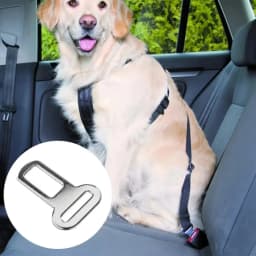4PCS Seat Belt Adapters Car Metal Clips for Pet Leashes, Compatible with Truck & Car Seats Metal Seat Belt Clip and Buckle Lock