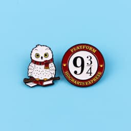 Cute Student Enamel Pins Wizard Brooch Lapel Badge for Backpacks Jackets Hats Bags Fashion Jewelry Movie Fans Gift