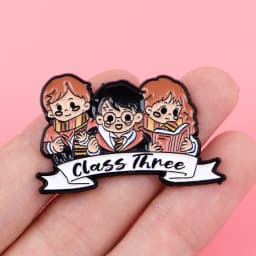 Cute Student Enamel Pins Wizard Brooch Lapel Badge for Backpacks Jackets Hats Bags Fashion Jewelry Movie Fans Gift