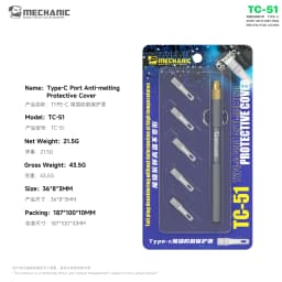 MECHANIC TC-51 Phones Tail Plug Anti Melting Protective Cover Kirin Armor Disassembly Welding No Deformation Disassembly Tool