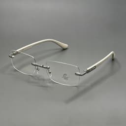 Luxury Rimless Blue Light Blocking Glasses Men Women Titanium Alloy Frame Lightweight Comfortable Anti Eye Strain Computer Eyegl