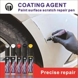 Universal 12ML Car Paint Scratch Repair Pen Universal Color Black White Pearl White Paint Scratch Repair Pen