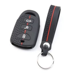 Keychain Silicone Car Remote Key Case Cover for Kia Sorento Soul Carens Hyundai Tucson Sonata Santa FE Carens