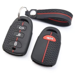 Keychain Silicone Car Remote Key Case Cover for Kia Sorento Soul Carens Hyundai Tucson Sonata Santa FE Carens