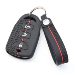 Keychain Silicone Car Remote Key Case Cover for Kia Sorento Soul Carens Hyundai Tucson Sonata Santa FE Carens