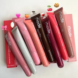 Rhode NEW Lip Balm Peptide Lip Treatment Set Long-lasting Moisturizing Liquid Gel Coffee Raspberry Lip Care Essence Girl Gift