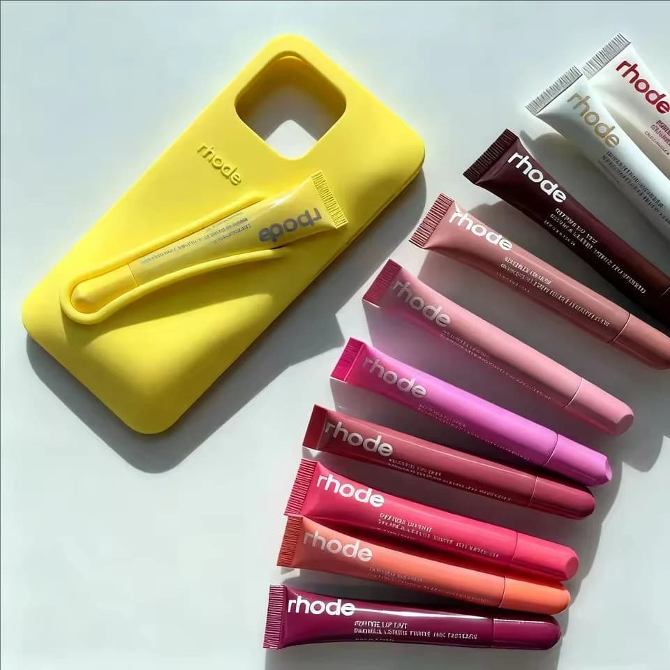 Rhode NEW Lip Balm Peptide Lip Treatment Set Long-lasting Moisturizing Liquid Gel Coffee Raspberry Lip Care Essence Girl Gift
