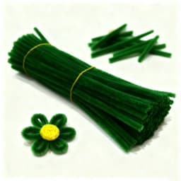 230Pcs/Set Chenille Stems Pipe Cleaners with Flower Centers DIY Handmade Crafts Materials Art Handmade Wedding Party Home Decor