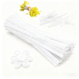 230Pcs/Set Chenille Stems Pipe Cleaners with Flower Centers DIY Handmade Crafts Materials Art Handmade Wedding Party Home Decor