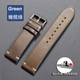 18mm 19mm 20mm 22mm 21mm 24mm Vintage Oil Wax Watchband Universal Stitching Strap Business Vintage Brown Watch Band Accessories
