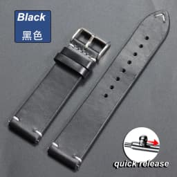 18mm 19mm 20mm 22mm 21mm 24mm Vintage Oil Wax Watchband Universal Stitching Strap Business Vintage Brown Watch Band Accessories