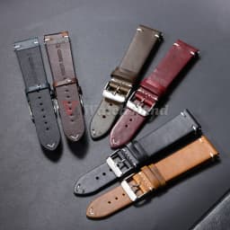 18mm 19mm 20mm 22mm 21mm 24mm Vintage Oil Wax Watchband Universal Stitching Strap Business Vintage Brown Watch Band Accessories