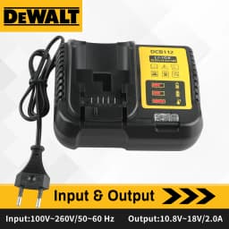 DCB112 Lithium Battery Charger - Suitable for 10.8V, 12V, 14.4V, 18V, 20V DCB Series Lithium-ion Batteries
