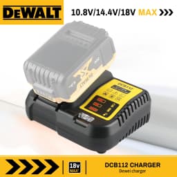 DCB112 Lithium Battery Charger - Suitable for 10.8V, 12V, 14.4V, 18V, 20V DCB Series Lithium-ion Batteries
