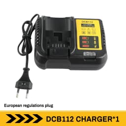 DCB112 Lithium Battery Charger - Suitable for 10.8V, 12V, 14.4V, 18V, 20V DCB Series Lithium-ion Batteries
