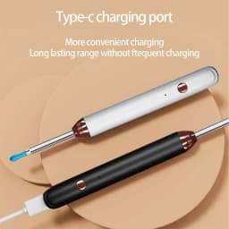 Tinsol 1296P Smart Visual Ear Cleaner Ear Spoon Otoscope USB-C Charging Endoscope Earwax Removal Tool with Camera