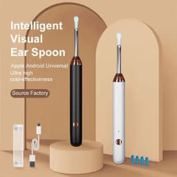 Tinsol 1296P Smart Visual Ear Cleaner Ear Spoon Otoscope USB-C Charging Endoscope Earwax Removal Tool with Camera