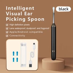 Tinsol 1296P Smart Visual Ear Cleaner Ear Spoon Otoscope USB-C Charging Endoscope Earwax Removal Tool with Camera