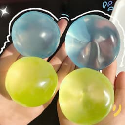 Transparent Mochi Squishy Decor Slow Rising TPR Fidget Squeeze Prop with Coconut Oil Texture Super Soft Comfort for Adults