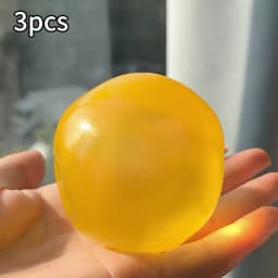 Transparent Mochi Squishy Decor Slow Rising TPR Fidget Squeeze Prop with Coconut Oil Texture Super Soft Comfort for Adults