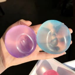 Transparent Mochi Squishy Decor Slow Rising TPR Fidget Squeeze Prop with Coconut Oil Texture Super Soft Comfort for Adults