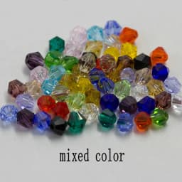 Buy 1 And Get 1 Free 4mm Shiny Crystal Beads Bicone Beads Glass Beads Loose Spacer Beads for Bracelet DIY Jewelry Making 200pcs