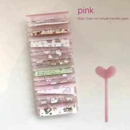 Nail Foils Gradient Transfer Foil Storage Box Nail Art Stickers Stripe Floral Manicure Decals Nails Decoration S