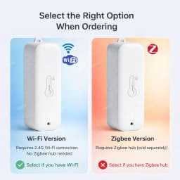 Tuya Zigbee/Wifi Temperature Humdiity Sensor Detector Option Indoor Outdoor Waterproof LCD Thermometer Hygrometer For Alexa Z2M
