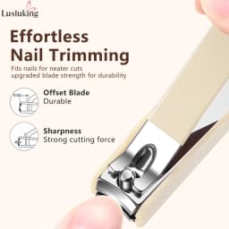 Nail Care Kit Anti-Splatter Manicure Set Stainless Steel Nail Clippers Buffer File Grooming Tools With Travel Case For Men Women