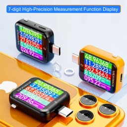 T3 Touch Control Gravity Sensor Digital Voltmeter Ammeter High Precision Power Capacity USB Tester for Type C Phone Charger