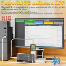 T3 Touch Control Gravity Sensor Digital Voltmeter Ammeter High Precision Power Capacity USB Tester for Type C Phone Charger