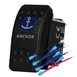 12v/24v Blue Led Light 5 Pin On Off SPST Rocker Switch 7 Pin On Off On ARB Carling Style Car Boat Waterproof Pump Push Switch