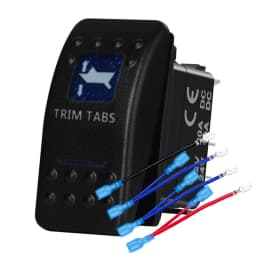 12v/24v Blue Led Light 5 Pin On Off SPST Rocker Switch 7 Pin On Off On ARB Carling Style Car Boat Waterproof Pump Push Switch