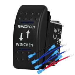 12v/24v Blue Led Light 5 Pin On Off SPST Rocker Switch 7 Pin On Off On ARB Carling Style Car Boat Waterproof Pump Push Switch
