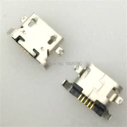 100pcs Micro USB 5pin Heavy Plate 1.27mm Charging Port Connector for Lenovo A850 Motorola Moto E3 G5 XT1672 G4 Play XT1600