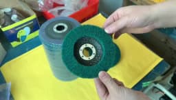4.5" 115mm Nylon Fiber Flap Polishing Wheel Disc 180 Grit For Angle Grinder For Wood Metal Buffing
