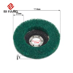 4.5" 115mm Nylon Fiber Flap Polishing Wheel Disc 180 Grit For Angle Grinder For Wood Metal Buffing