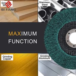 4.5" 115mm Nylon Fiber Flap Polishing Wheel Disc 180 Grit For Angle Grinder For Wood Metal Buffing