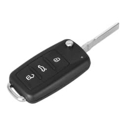 KEYYOU NEW 3 Button For VW For VOLKSWAGEN Tiguan Golf Sagitar Polo MK6 Flip Fob Remote Folding Key Shell Uncut Blade