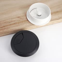 Plastic Wire Hole Cover Outlet Port Table Computer PC Desk Round Cable Grommet Line Holder White Black 50mm/53mm/60mm/80mm