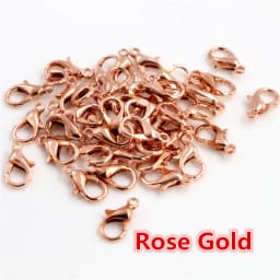 10x5mm/12x6mm/14x7mm/16x8mm 9 Colors Plated Fashion Jewelry Findings,Alloy Lobster Clasp Hooks for Necklace&Bracelet Chain DIY