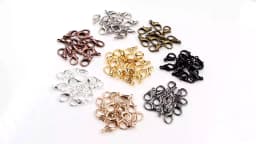 10x5mm/12x6mm/14x7mm/16x8mm 9 Colors Plated Fashion Jewelry Findings,Alloy Lobster Clasp Hooks for Necklace&Bracelet Chain DIY