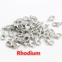10x5mm/12x6mm/14x7mm/16x8mm 9 Colors Plated Fashion Jewelry Findings,Alloy Lobster Clasp Hooks for Necklace&Bracelet Chain DIY