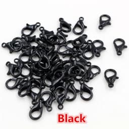 10x5mm/12x6mm/14x7mm/16x8mm 9 Colors Plated Fashion Jewelry Findings,Alloy Lobster Clasp Hooks for Necklace&Bracelet Chain DIY